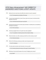 ATO2 Navy Advancement 168 CORRECTLY ANSWERED QUESTIONS LATEST UPDATE