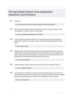 PA real estate license Test preparation Questions and Answers