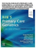 TEST BANK FOR HAM’S PRIMARY CARE GERIATRICS