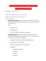 New Generation -Fundamental Skills Final Exam Study Guide Week  8