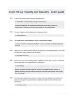 Exam FX GA Property and Casualty - Ecam guide