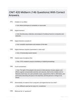 CNIT 420 Midterm |146 Questions| With Correct Answers.