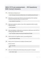 WGU C213 pre assessment.... |95 Questions| With Correct Answers.