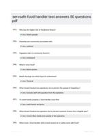 servsafe food handler test answers 50 questions pdf