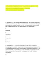 NAPLEX PRACTICE CAPSTONE FINAL EXAM NEWEST 2024  WITH QUESTIONS AND CORRECT VERIFIED  ANSWERS|ALREADY GRADED A+