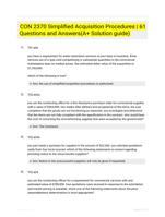 CON 2370 Simplified Acquisition Procedures  | 61 Questions and Answers(A+ Solution guide)