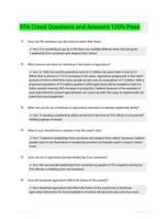 FFA Creed Questions and Answers 100% Pass