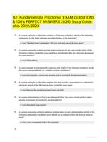 ATI Fundamentals Proctored (EXAM QUESTIONS & 100% PERFECT ANSWERS 2024) Study Guide. ahip 2022/2023