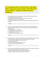 ATI Fundamentals Proctored Exam Test Bank 2024 | Questions and Answers with Rationale | Latest Edition | Already Verified Answers | Graded A+