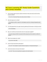 NC Post Licensing 301 Study Guide Questions and Correct Answers