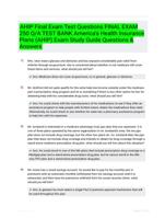 AHIP Final Exam Test Questions   FINAL EXAM  250 Q/A TEST BANK America's Health Insurance Plans (AHIP) Exam Study Guide Questions & Answers