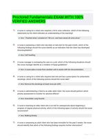 Proctored Fundamentals EXAM WITH 100%  VERIFIED ANSWERS