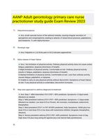 AANP Adult gerontology primary care  nurse practiotioner study guide Exam Review 2023