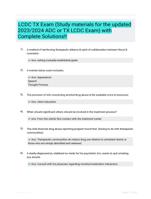 LCDC TX Exam (Study materials for the updated 2023/2024 ADC or TX LCDC Exam) with Complete Solutions!!