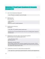 Midwifery I Final Exam  Questions & Answers (Graded A+)