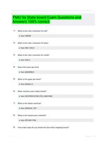 PMU Va State board Exam Questions and Answers 100% correct