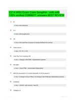 C214 WGU Exam Cram Seraphin- -with with 100% verified CORRECT answers  BEST REVIEW