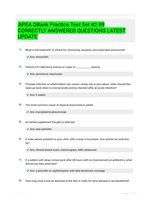 APEA QBank Practice Test Set #2 89 CORRECTLY ANSWERED QUESTIONS LATEST UPDATE