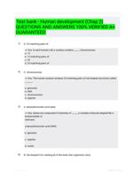 Test bank - Human development (Chap 2) QUESTIONS AND ANSWERS 100% VERIFIED A+ GUARANTEED