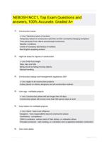 NEBOSH NCC1, Top Exam Questions and answers, 100% Accurate. Graded A+