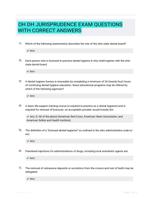 OH DH JURISPRUDENCE EXAM QUESTIONS WITH CORRECT ANSWERS