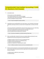 Comprehended Intermediate Accounting  II Units 4-6 Questions And Answers