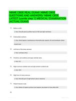 NBME CBSE REAL EXAM/ NBME CBSE QUESTIONS AND ANSWERS/ NBME CBSE LATEST  (usmle step 1) MEDICAL EXAMINATION (ACTUAL EXAM)