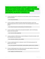 Peds proctored EXAM LATEST 2024 ACTUAL EXAM 99 QUESTIONS AND CORRECT DETAILED ANSWERS WITH RATIONALES (VERIFIED ANSWERS) |ALREADY GRADED A+