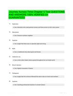 Journey Across Time Chapter 5 Test QUESTIONS AND ANSWERS 100% VERIFIED A+ GUARANTEED