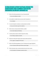 6 CNA EXAM LATEST  ACTUAL EXAM 19+ QUESTIONS AND CORRECT DETAILED ANSWERS  |ALREADY GRADED A+