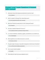 Prostart Level 2 exam Questions & Answers 100% Correct!!