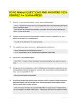 PSPO Mikhail QUESTIONS AND ANSWERS 100% VERIFIED A+ GUARANTEED