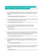 ATI Capstone Maternal Newborn Assessment 2023 Questions and Correct Answers