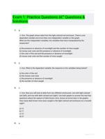 Exam 1: Practice Questions – Questions & Solutions