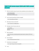 SSM TCAR review exam 2024 with 100% correct answers