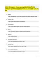 CNIH Entrance Exam study ALL SOLUTION LATEST EDITION 2023/24 GUARANTEED GRADE A+