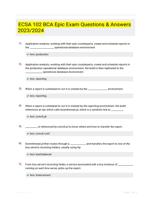 ECSA 102 BCA Epic Exam Questions & Answers 2023/2024