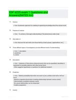 EDF 6225 exam 1 Questions and Answers(RATED A+)