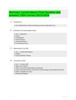 Mortuary Jurisprudence Final Question and answers 100% correct 2023/2024