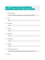 Unit 7 - Lab Practicum 53 CORRECTLY ANSWERED QUESTIONS LATEST UPDATE