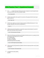 EPRI Practice Test 1: Questions/Answers