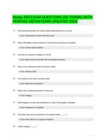 Neiep 300 EXAM QUESTIONS (56 TERMS) WITH VERIFIED DEFINITIONS UPDATED 2024