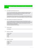 CMN 571 Final Exam Questions and Answers All Correct 