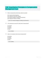 C3E: Quantitative Principles in Compensation Management Quiz