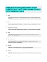 Milady Nail Technology Final Exam Review {Questions With 100% Correct Answers} (2024 / 2025)(Verified by Expert)