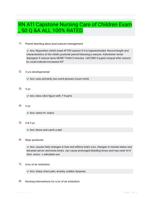 RN ATI Capstone Nursing Care of Children Exam _ 50 Q &A ALL 100% RATED