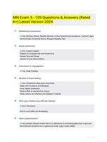 MN Exam 5 - 109 Questions & Answers (Rated A+) Latest Version 2024