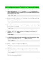 Servpro practice test 2023 with correct answers