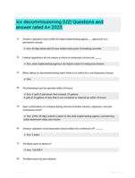 icc decommissioning (U2) Questions and answer rated A+ 2023