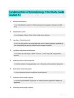 Fundamentals of Microbiology-Tille Study Guide Graded A+